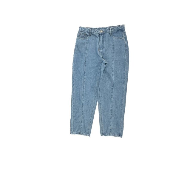 Shein Straight Leg Women's size 32 Medium Wash Blue Denim Jeans - Picture 1 of 5